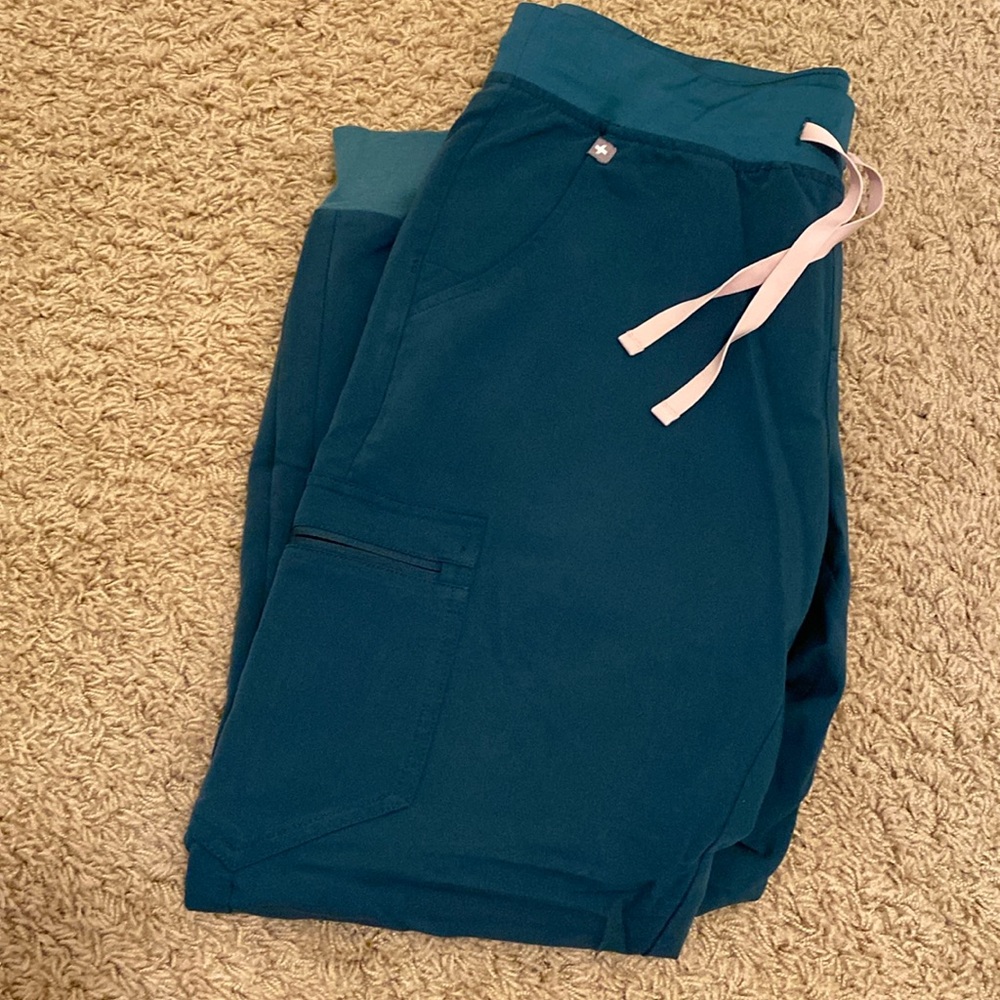 Figs Caribbean blue Zamora scrub pants